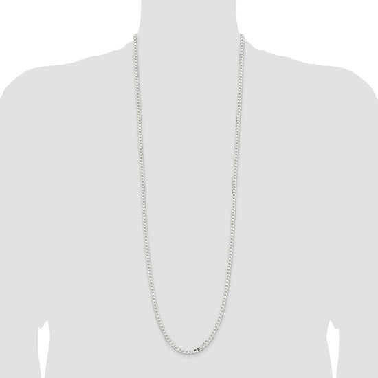 Sterling Silver 4.5mm Curb Chain
