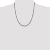 Sterling Silver Rhodium-plated 4.5mm Curb Chain