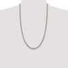 Sterling Silver Rhodium-plated 4.5mm Curb Chain
