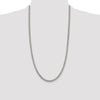 Sterling Silver Rhodium-plated 4.5mm Curb Chain