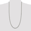 Sterling Silver Rhodium-plated 4.5mm Curb Chain