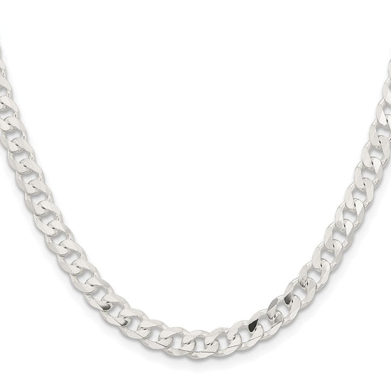 Sterling Silver Curb Chain — 5.7 mm