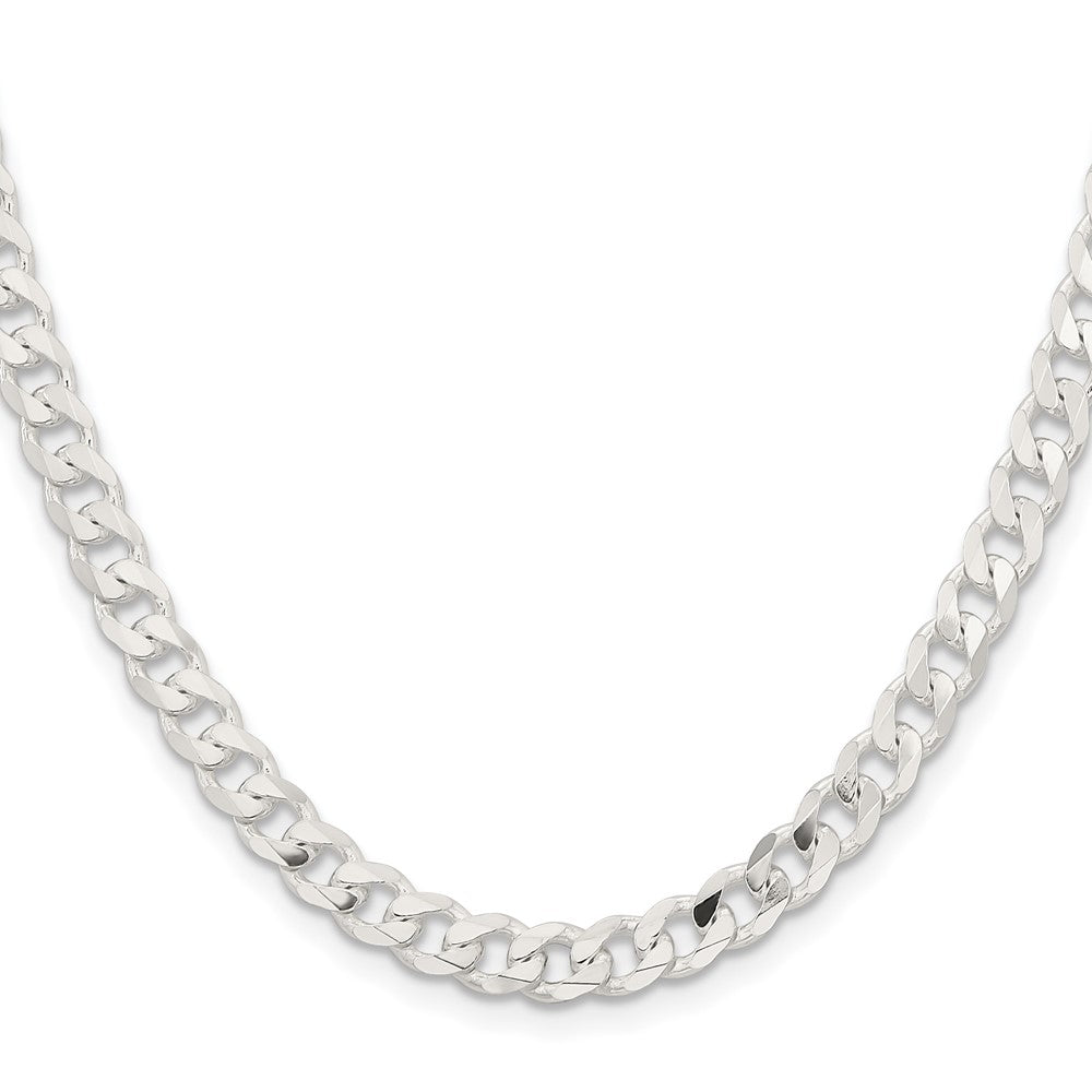 Sterling Silver Curb Chain — 5.7 mm