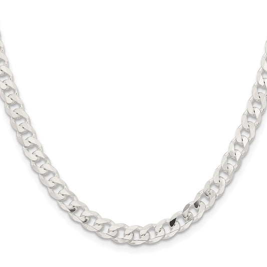 Sterling Silver Curb Chain — 5.7 mm