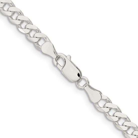 Sterling Silver Curb Chain — 5.7 mm
