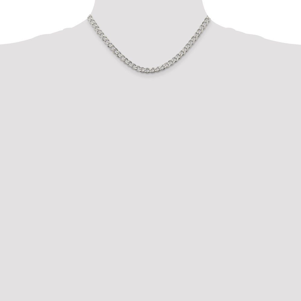 Sterling Silver Curb Chain — 5.7 mm