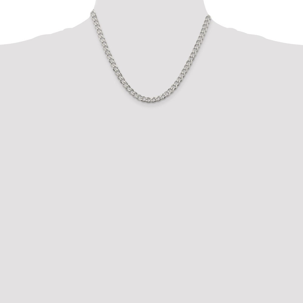 Sterling Silver Curb Chain — 5.7 mm