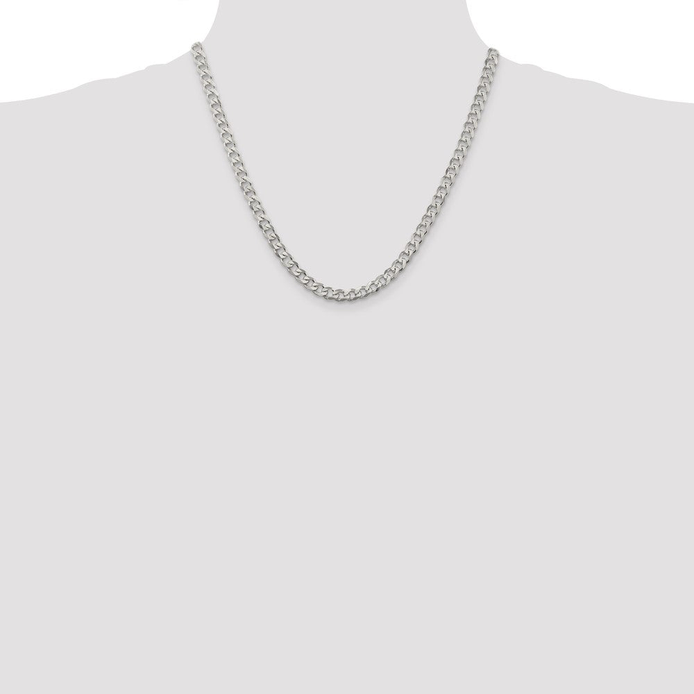 Sterling Silver Curb Chain — 5.7 mm