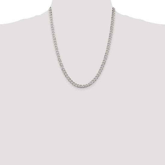 Sterling Silver Curb Chain — 5.7 mm