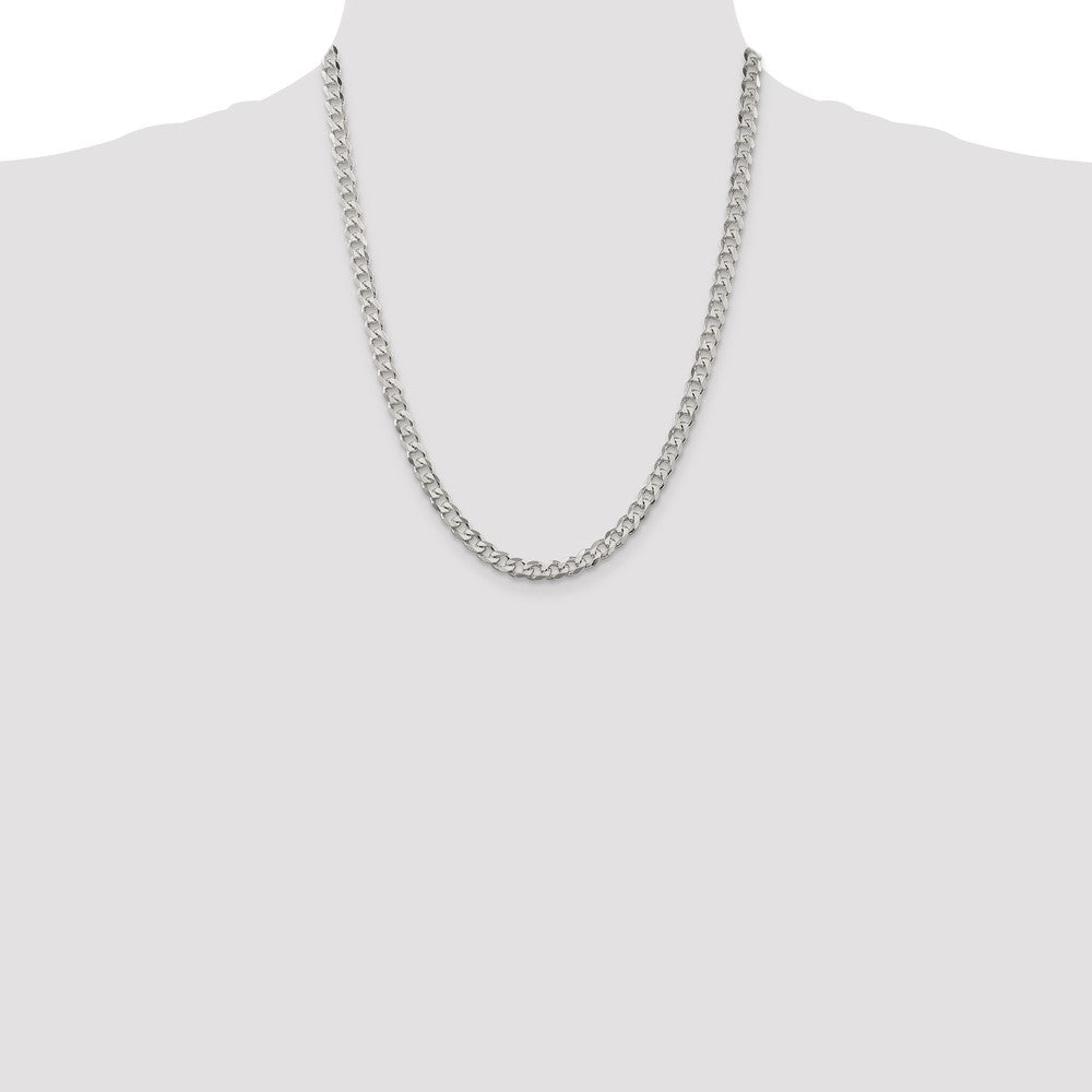 Sterling Silver Curb Chain — 5.7 mm