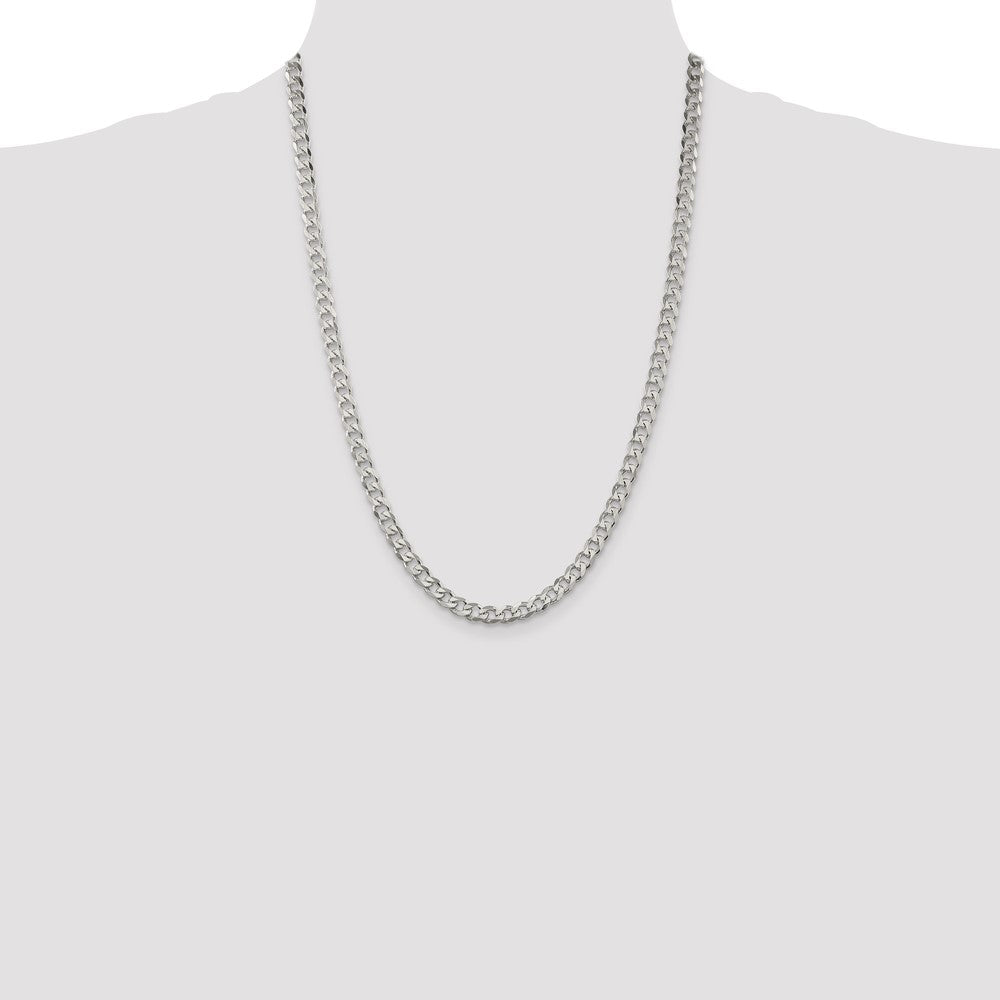 Sterling Silver Curb Chain — 5.7 mm