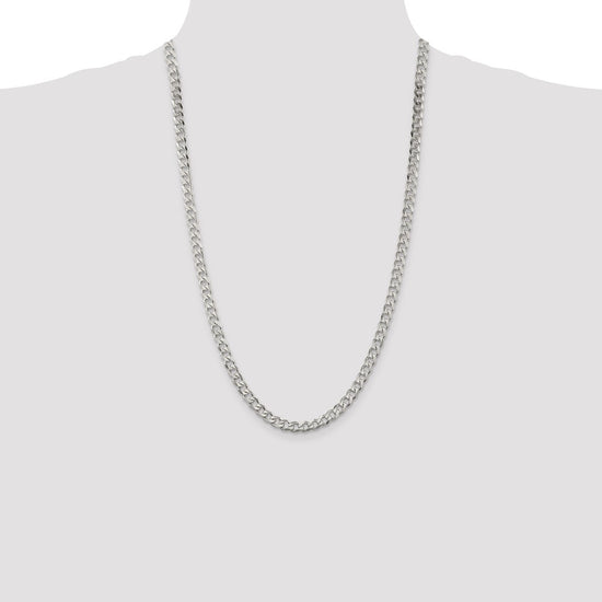 Sterling Silver Curb Chain — 5.7 mm