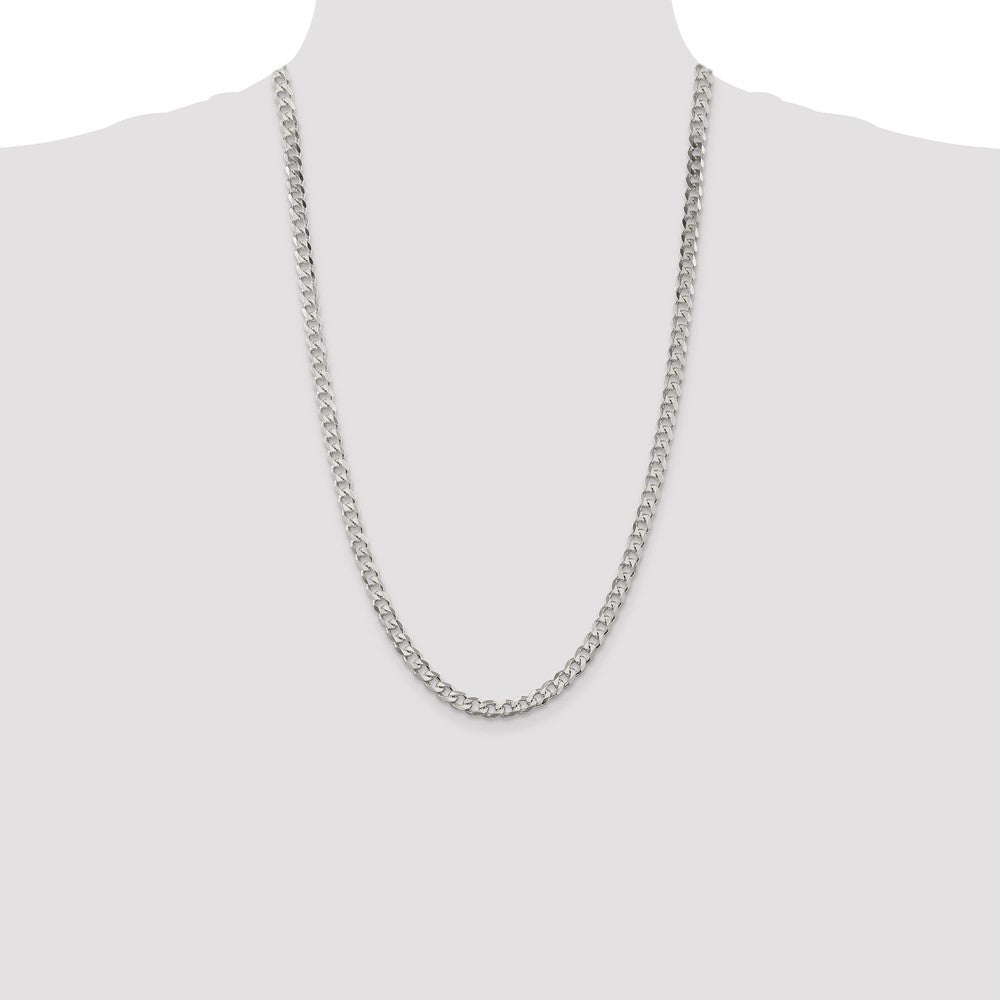 Sterling Silver Curb Chain — 5.7 mm