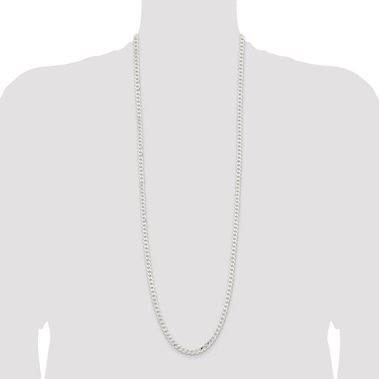 Sterling Silver Curb Chain — 5.7 mm