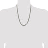 Sterling Silver Antiqued 6.0mm Curb Chain