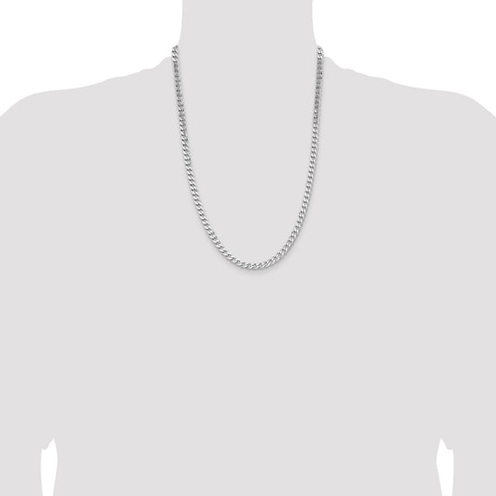 Sterling Silver Curb Chain — 5.7 mm