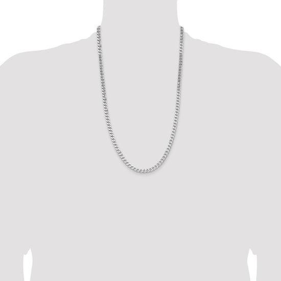 Sterling Silver Curb Chain — 5.7 mm