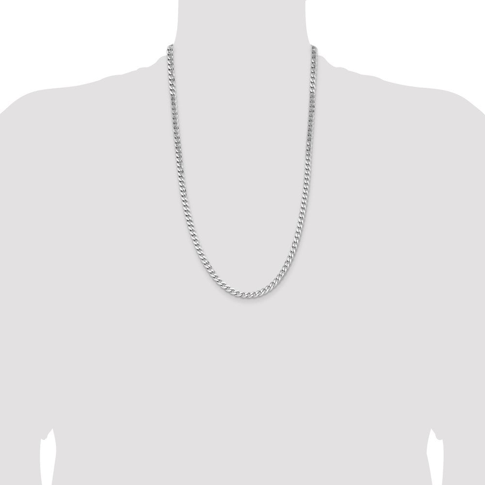 Sterling Silver Curb Chain — 5.7 mm