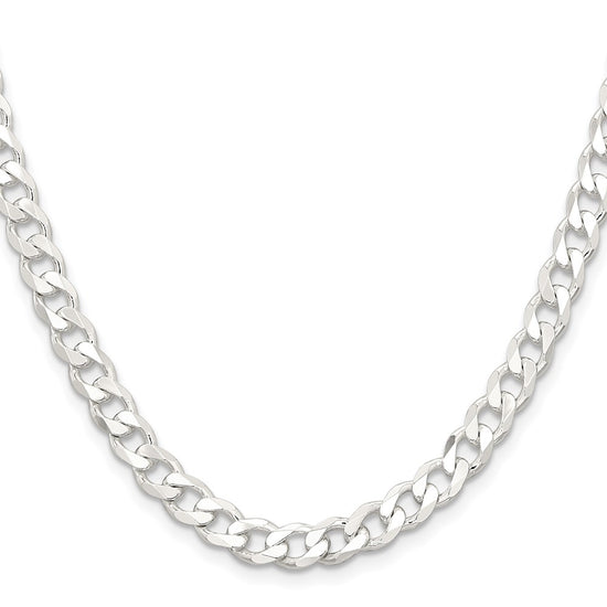 Sterling Silver 6.5mm Curb Chain