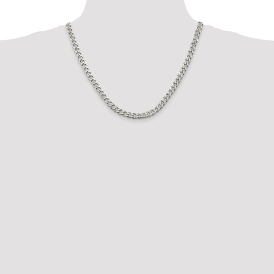 Sterling Silver 6.5mm Curb Chain