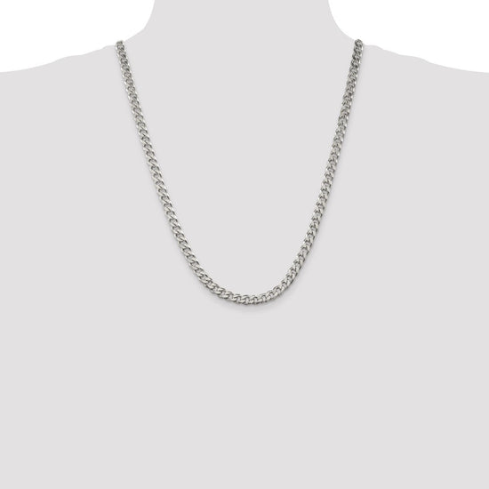 Sterling Silver 6.5mm Curb Chain