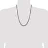 Sterling Silver Antiqued 6.5mm Curb Chain