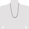 Sterling Silver Antiqued 6.5mm Curb Chain