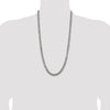 Sterling Silver Antiqued 6.5mm Curb Chain