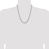 Sterling Silver Rhodium-plated 6.5mm Curb Chain