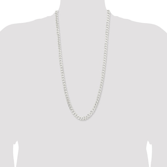 Sterling Silver 7.5mm Curb Chain