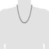 Sterling Silver Antiqued 7.5mm Curb Chain