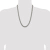 Sterling Silver Antiqued 7.5mm Curb Chain