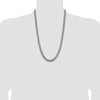 Sterling Silver Antiqued 7.5mm Curb Chain