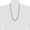 Sterling Silver Antiqued 7.5mm Curb Chain