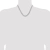 Sterling Silver Rhodium-plated 7.5mm Curb Chain