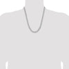 Sterling Silver Rhodium-plated 7.5mm Curb Chain