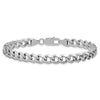 Sterling Silver Rhodium-plated 7.5mm Curb Chain