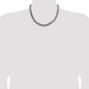 Sterling Silver Antiqued 8.3mm Curb Chain