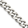Sterling Silver Antiqued 8.3mm Curb Chain