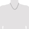 Sterling Silver Rhodium-plated 8.3mm Curb Chain