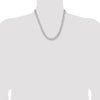 Sterling Silver Rhodium-plated 8.3mm Curb Chain