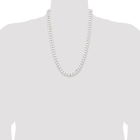 Sterling Silver 9.3mm Curb Chain