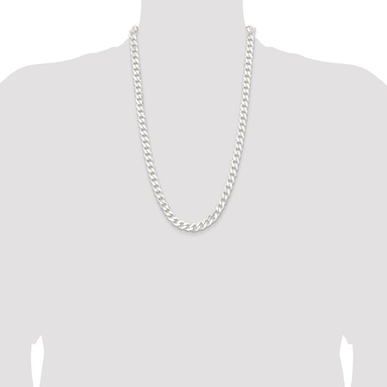 Sterling Silver 9.3mm Curb Chain