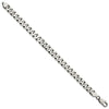 Sterling Silver Antiqued 9.3mm Curb Chain