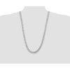 Sterling Silver Rhodium-plated 9.3mm Curb Chain