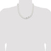 Sterling Silver Curb Chain — 11 mm