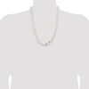 Sterling Silver Curb Chain — 11 mm