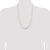 Sterling Silver Curb Chain — 11 mm