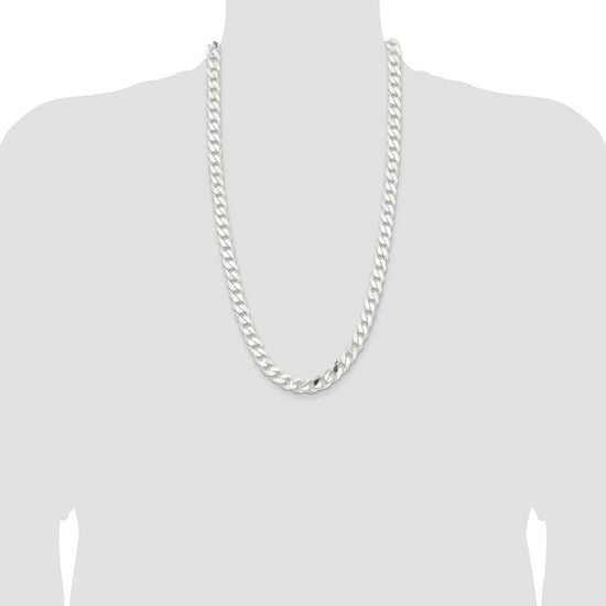 Sterling Silver 11mm Curb Chain