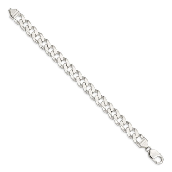 Sterling Silver Curb Chain — 11 mm